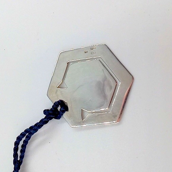 Vintage Sterling Silver Book Mark with Blue Tassel - Picture 3 of 6